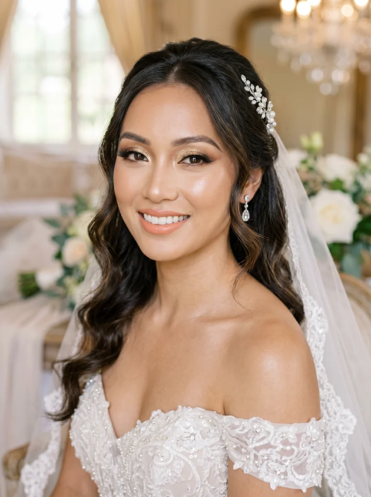 Gold Shimmer Eye Look