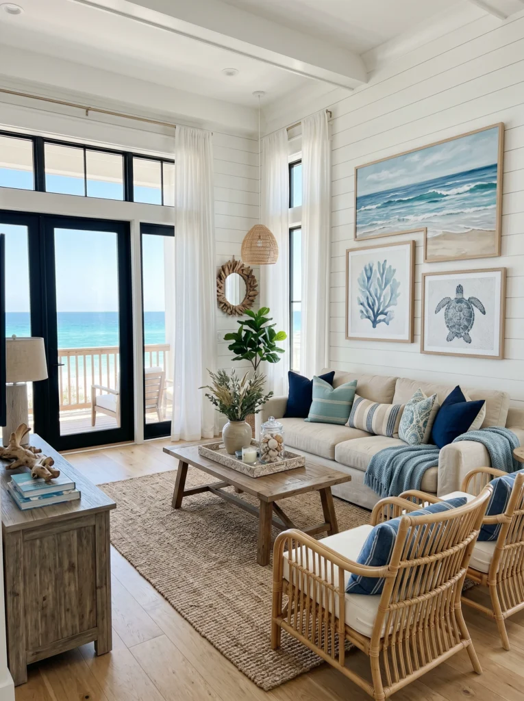 . Ocean-Inspired Wall Art