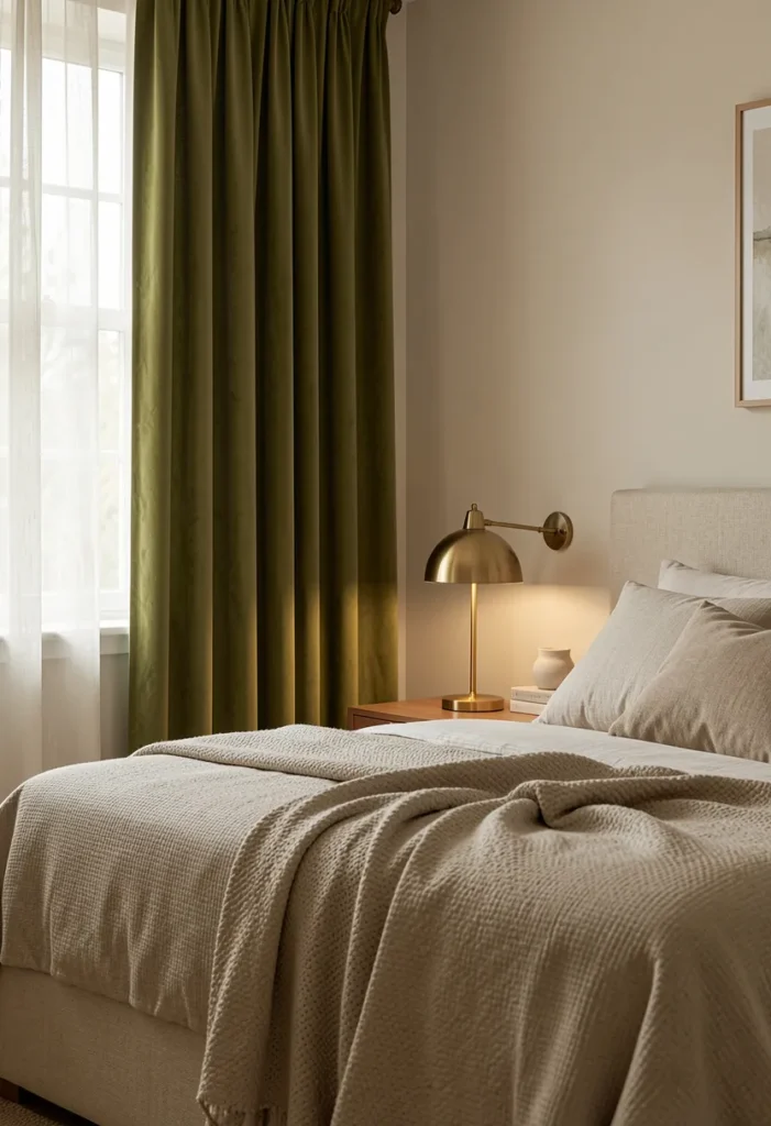 Olive Green Curtains