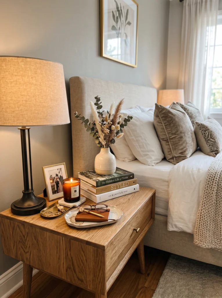 Stacked Books With Personal Touches