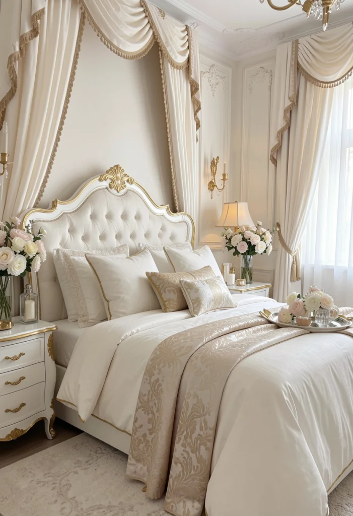 White and Gold Accents