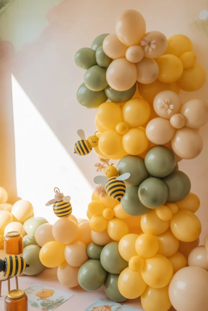 Pooh Bear Balloon Garland