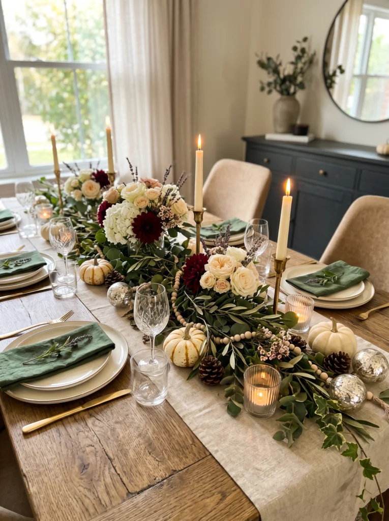 Seasonal Dining Table Centerpiece Refresh
