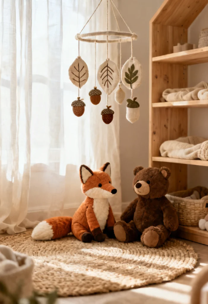 Woodland Animal Plush Decor