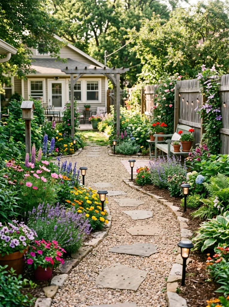 DIY Garden Pathway With Gravel or Stepping Stones