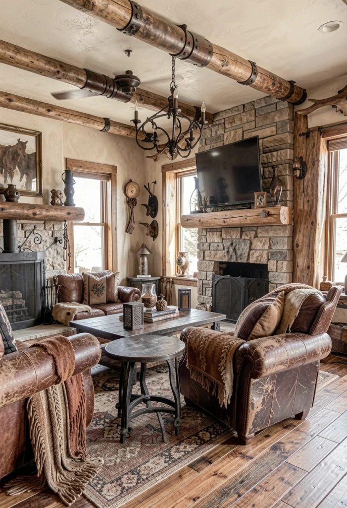 . Metal Accents for a Ranch Feel