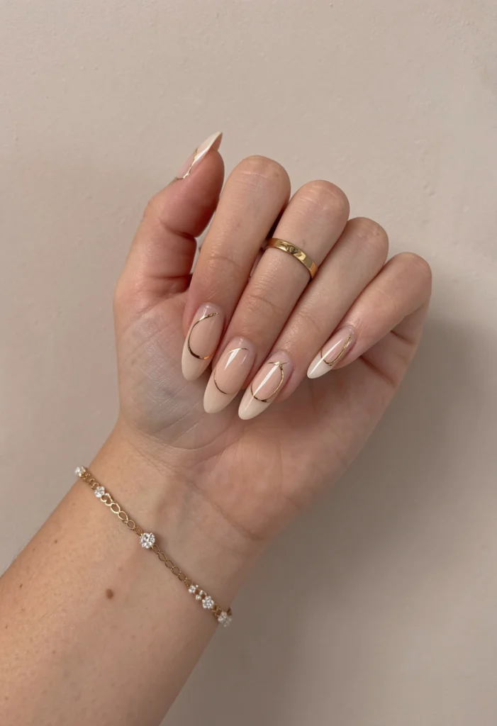 Minimalist Nude with Gold Accents