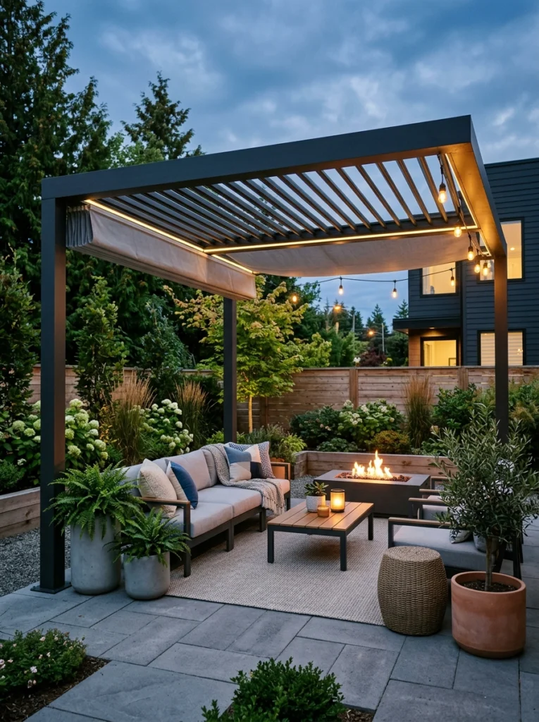  Pergola with Clean Lines