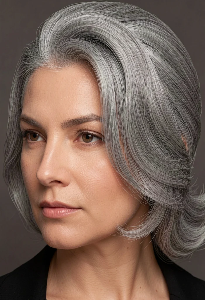 Side-Parted Elegant Style