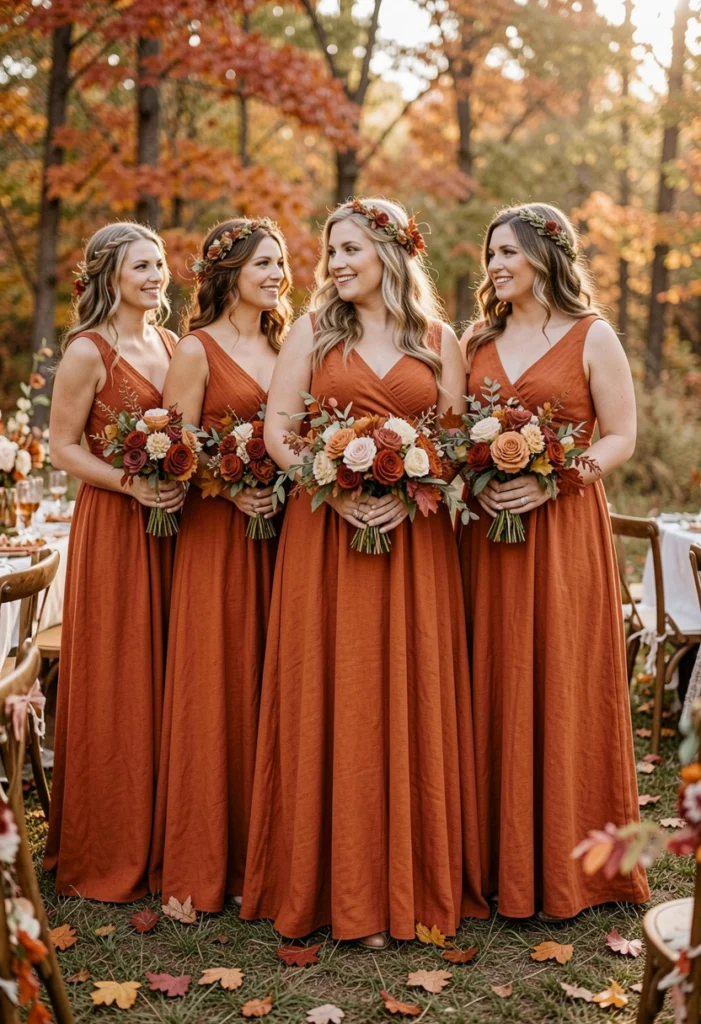  Terracotta Dresses for Rustic Weddings