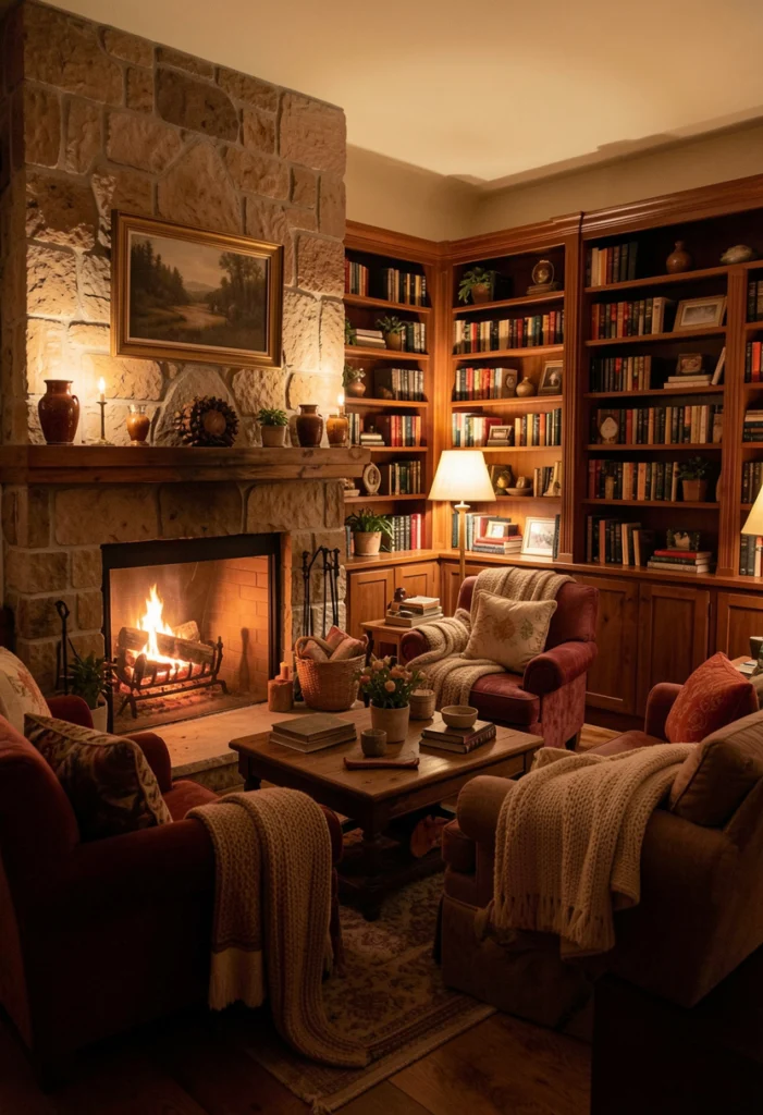 Fireplace or Faux Fireplace Feature