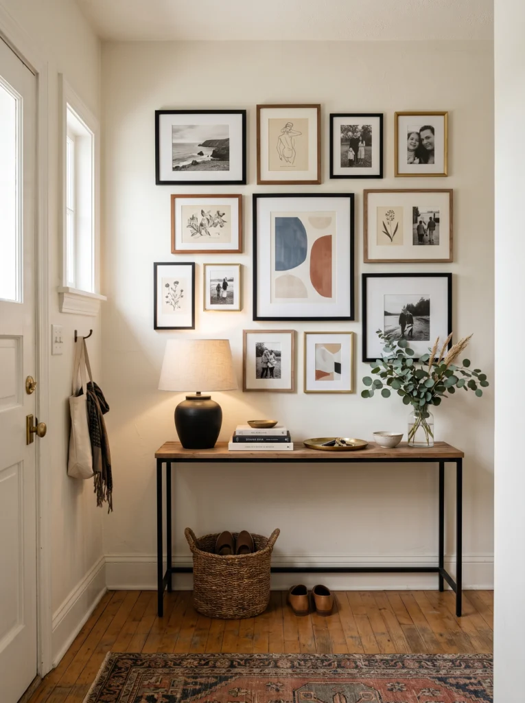 Gallery Wall Above Console
