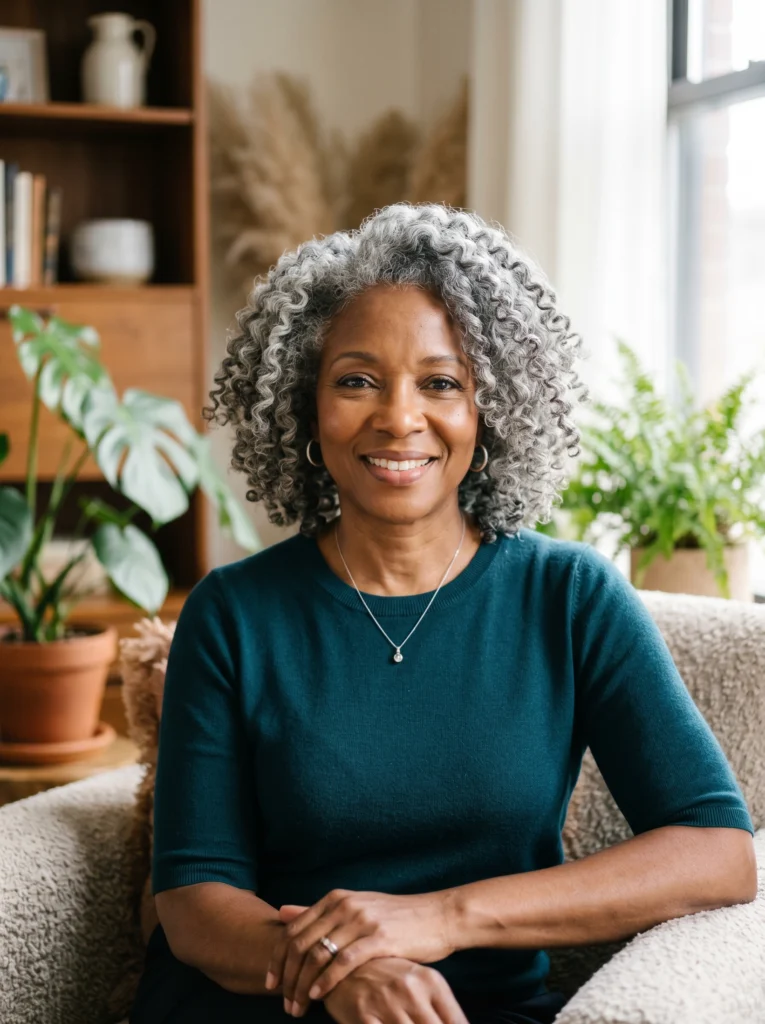 Gray Twist-Out Style