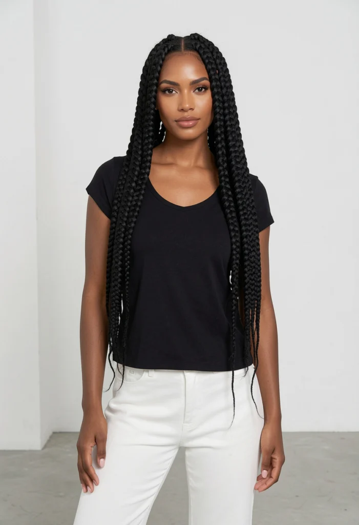  Jumbo Knotless Braids