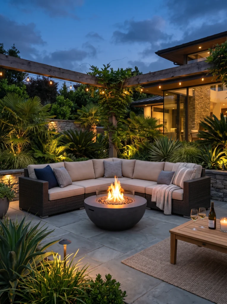 Luxury Gas Fire Bowl With Resort Style Design