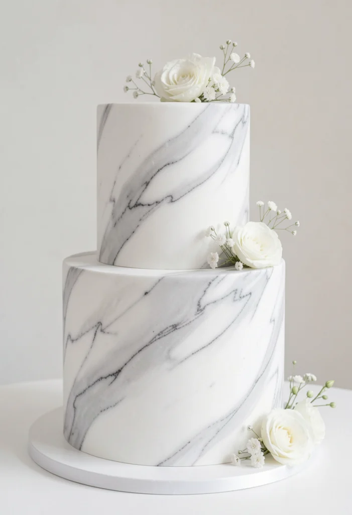 . Marble Effect Cake