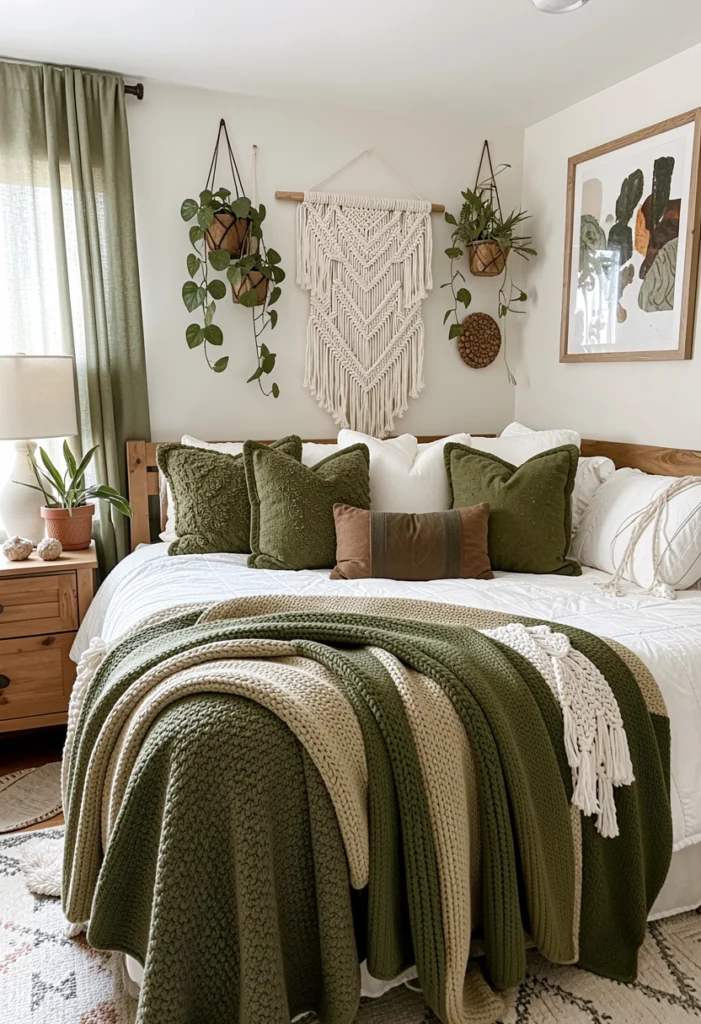 Olive Green Boho Style