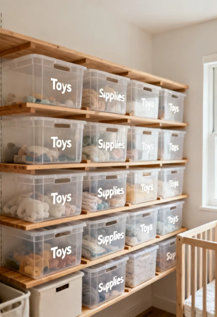  Use Clear Storage Boxes