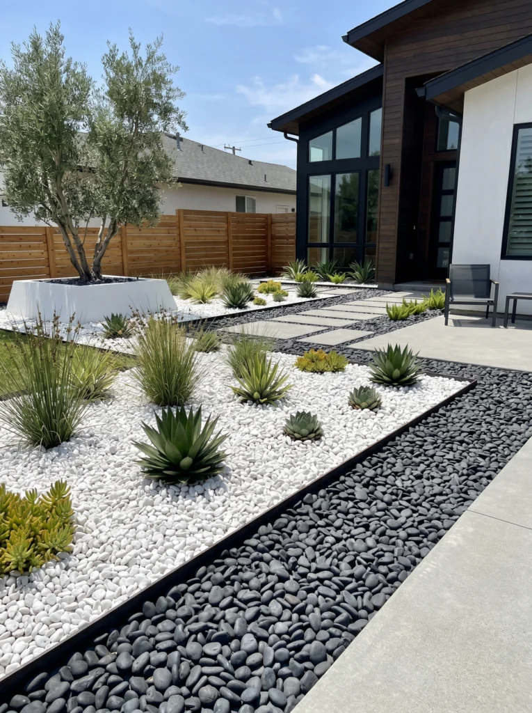 White Rock and Black Contrast Design