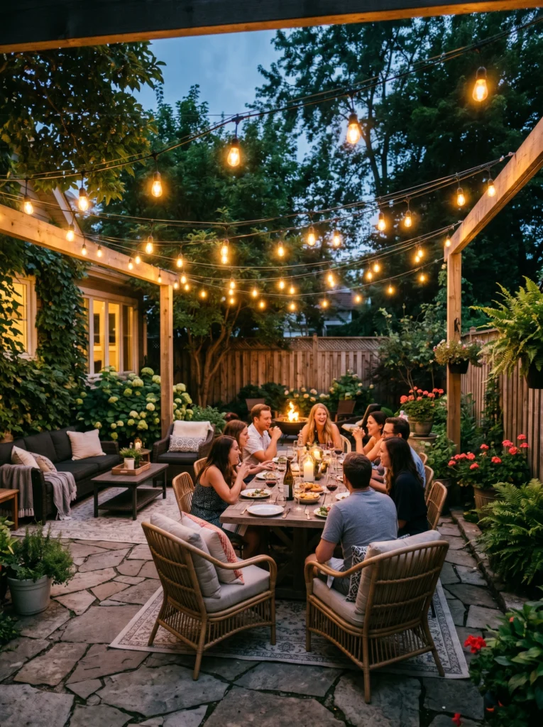 Zigzag Patio String Lights
