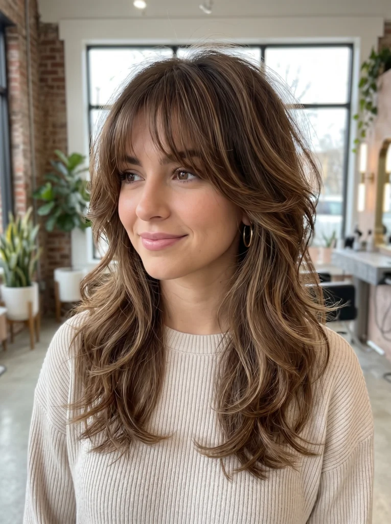  Butterfly Haircut With Wispy Bangs