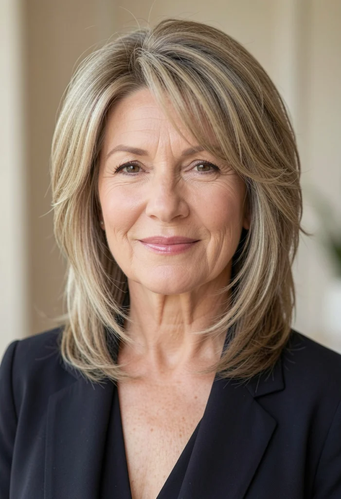 Feathered Shoulder-Length Cut