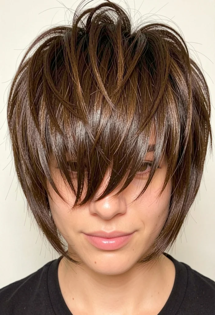 Soft Shag with Volume at the Crown