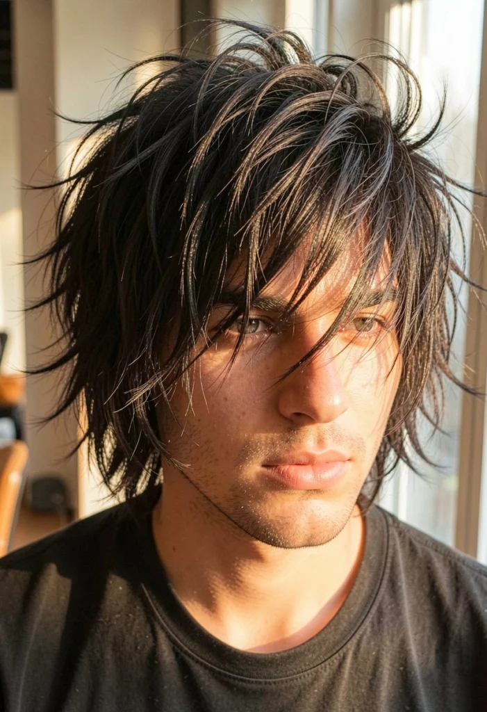 Textured Shoulder-Length Shag