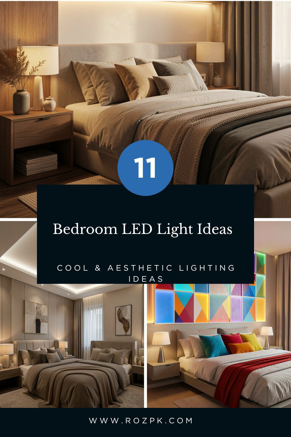 Bedroom LED Light Ideas