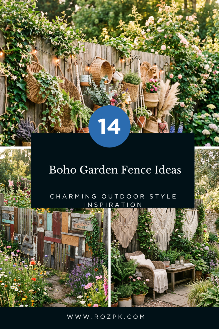 _Boho Garden Fence Ideas