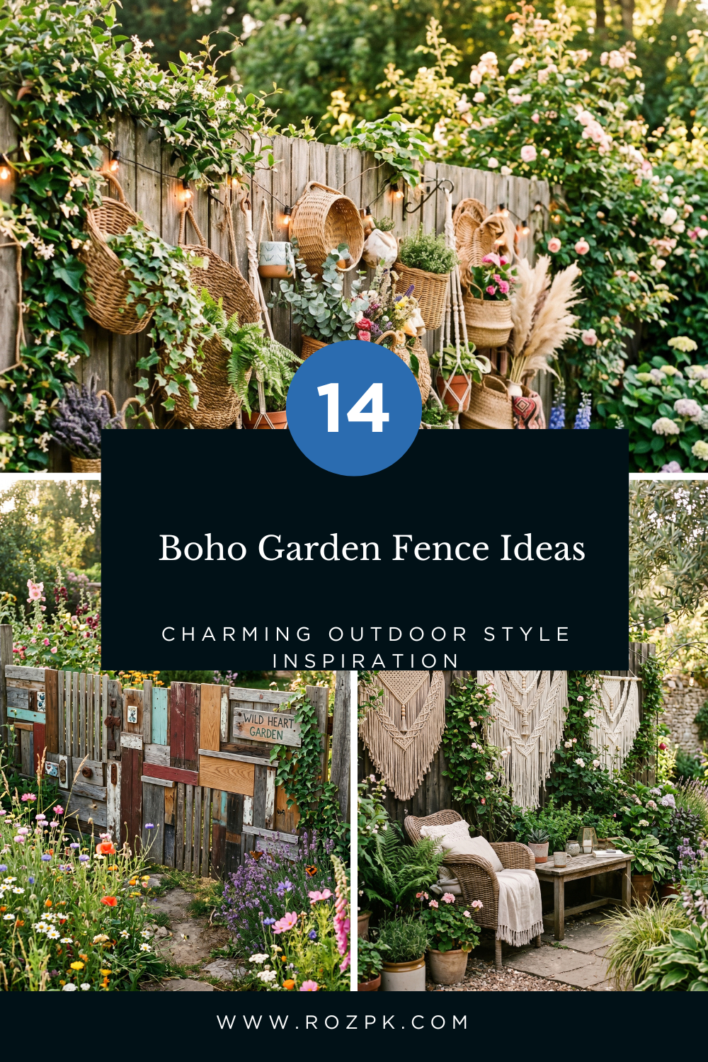 _Boho Garden Fence Ideas