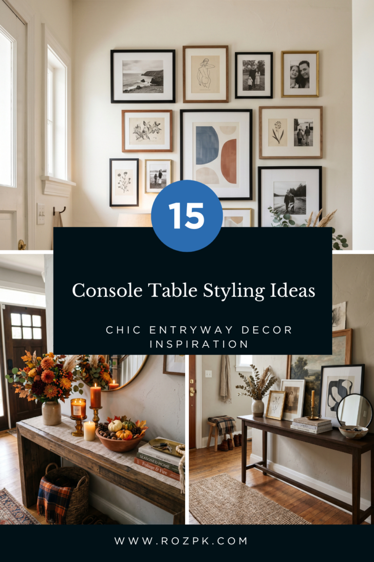 Console Table Styling Ideas