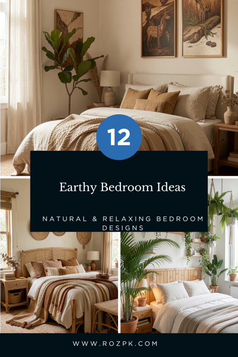 12 Earthy Bedroom Ideas Natural & Relaxing Bedroom Designs