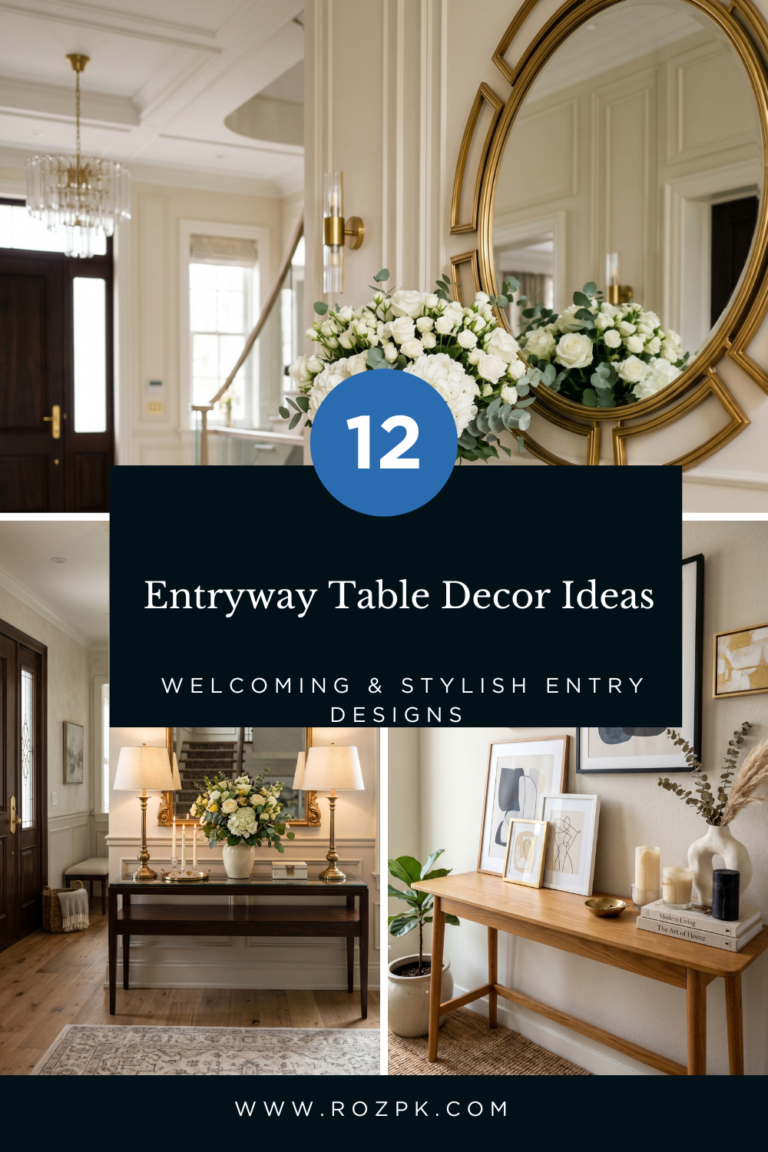 _Entryway Table Decor Ideas