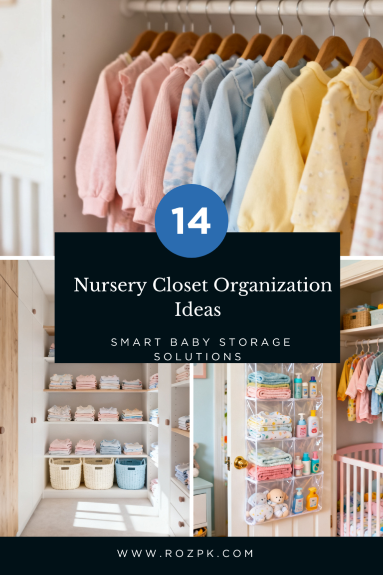 Nursery Closet Organization Ideas