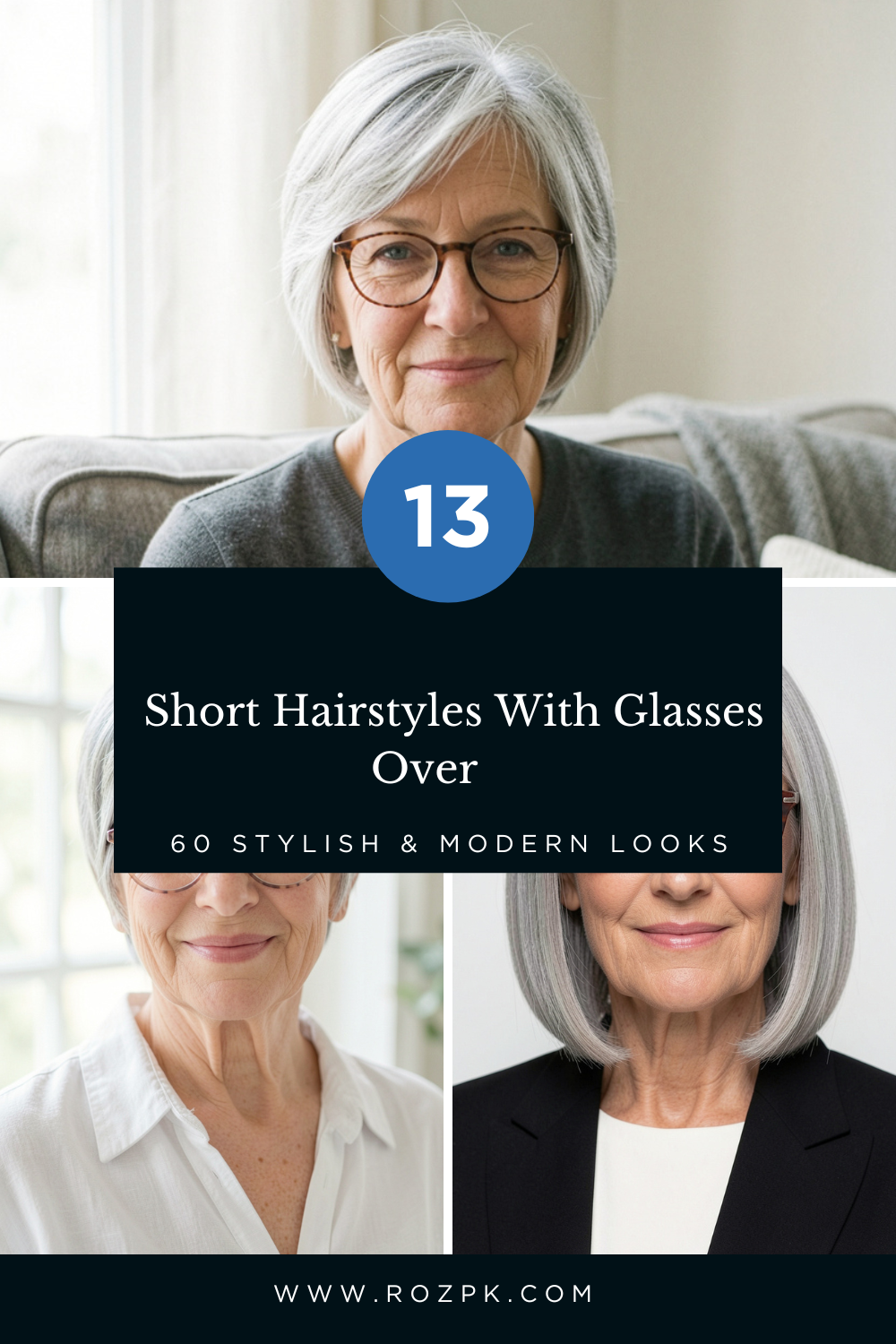 _Short Hairstyles With Glasses Over