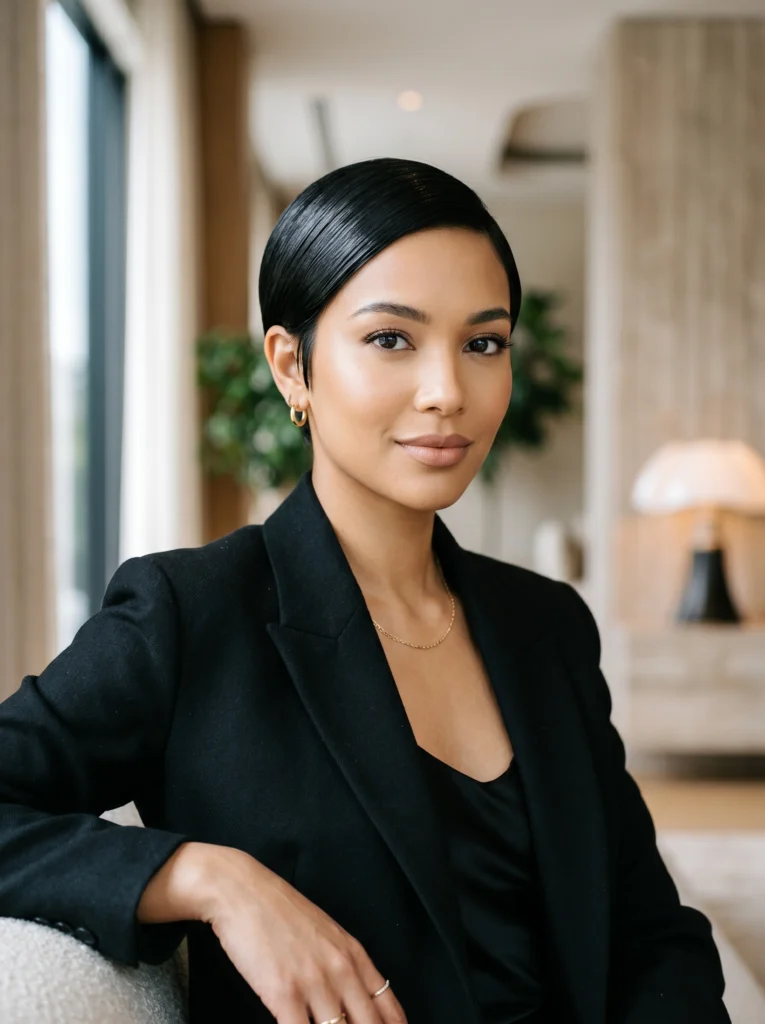  Classic Sleek Pixie Cut