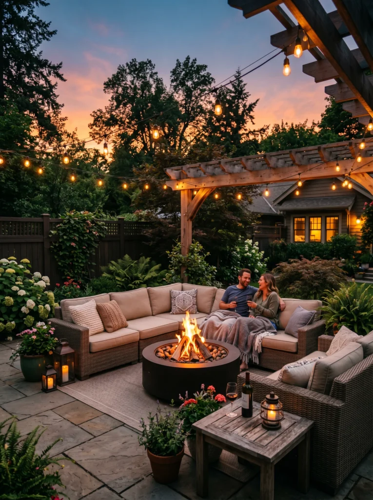 Cozy Fire Pit Patio
