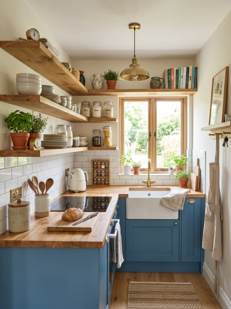 . Open Shelving for an Airy Look