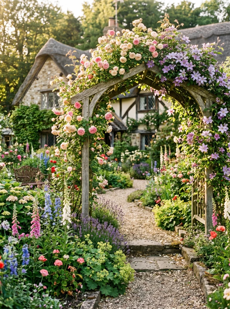 Flower Covered Trellis