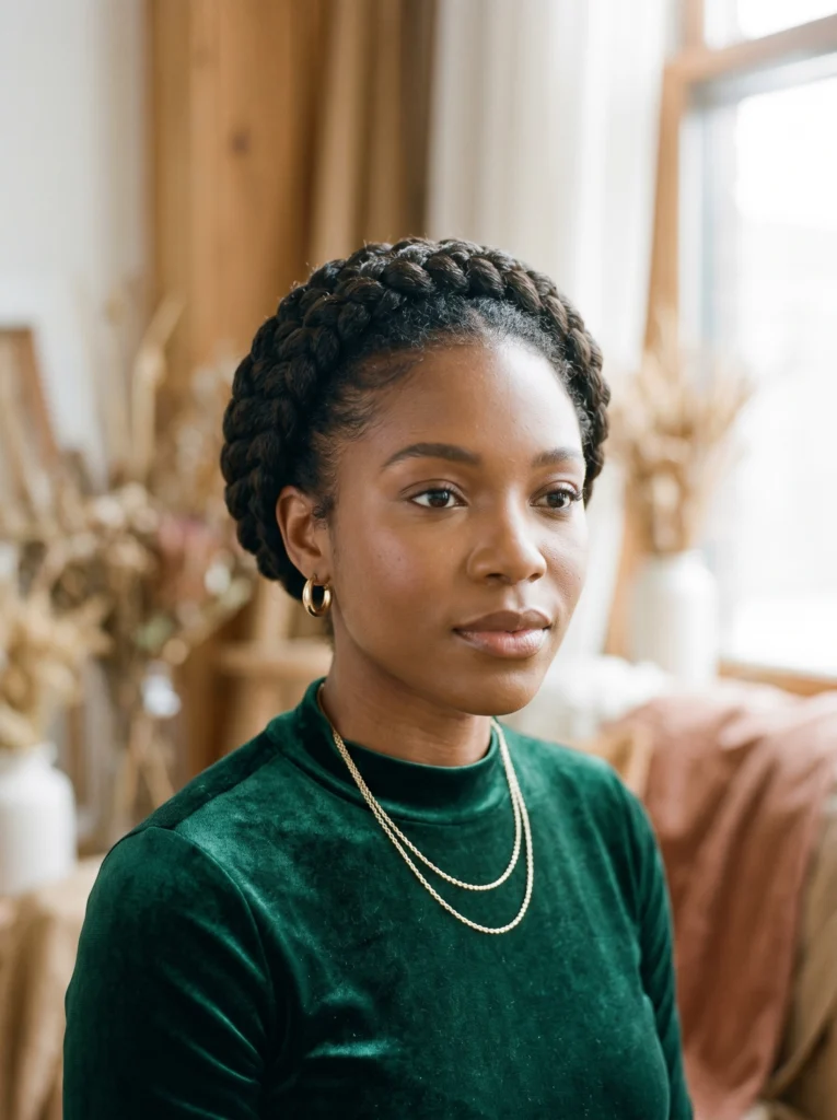 Natural Braided Crown