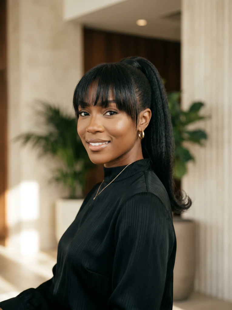 Ponytail with Bangs