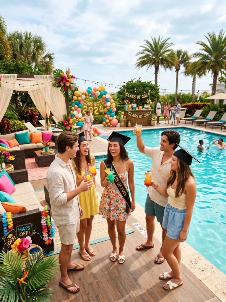 Poolside Graduation Party