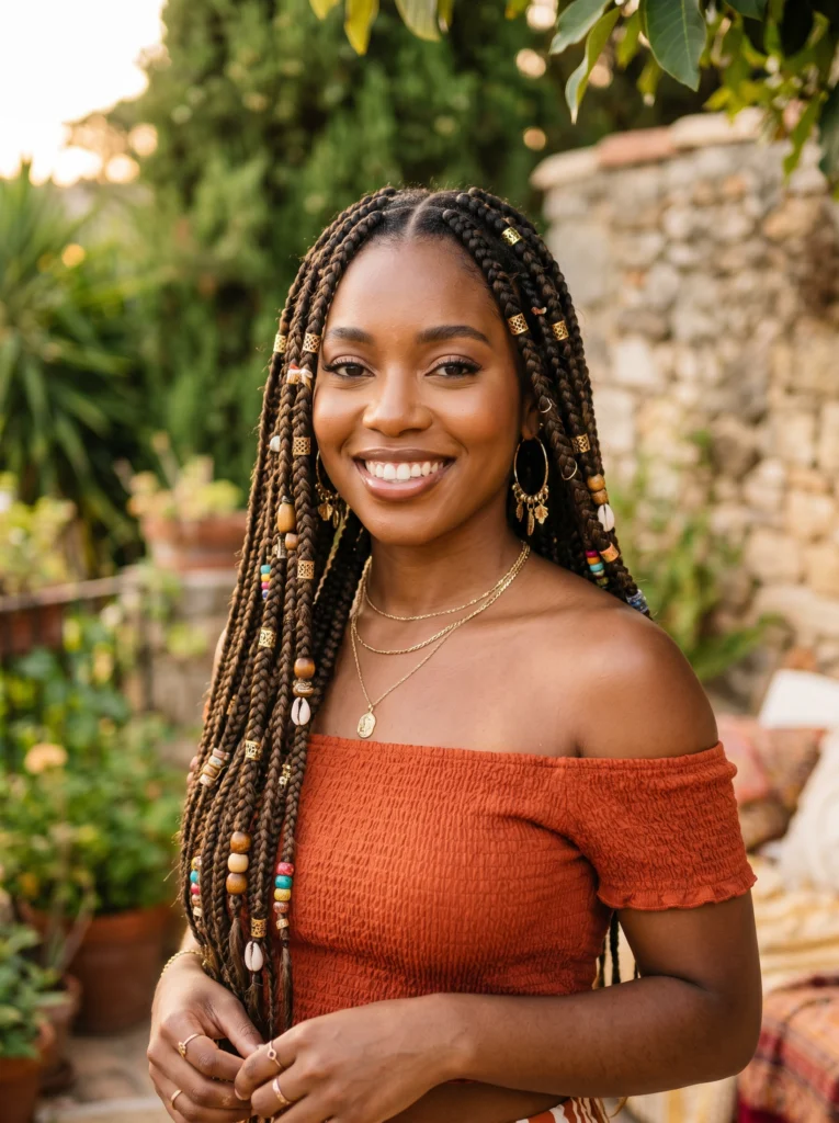 Accessorized Box Braids