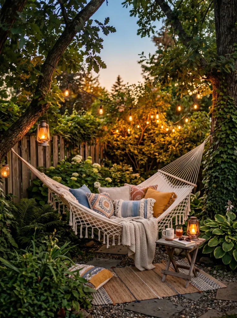 Cozy Backyard Hammock Corner