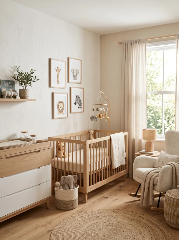 Minimal Safari Modern Nursery