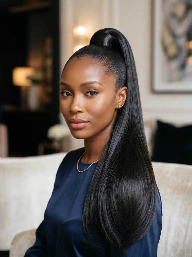 Wrapped Ponytail Style