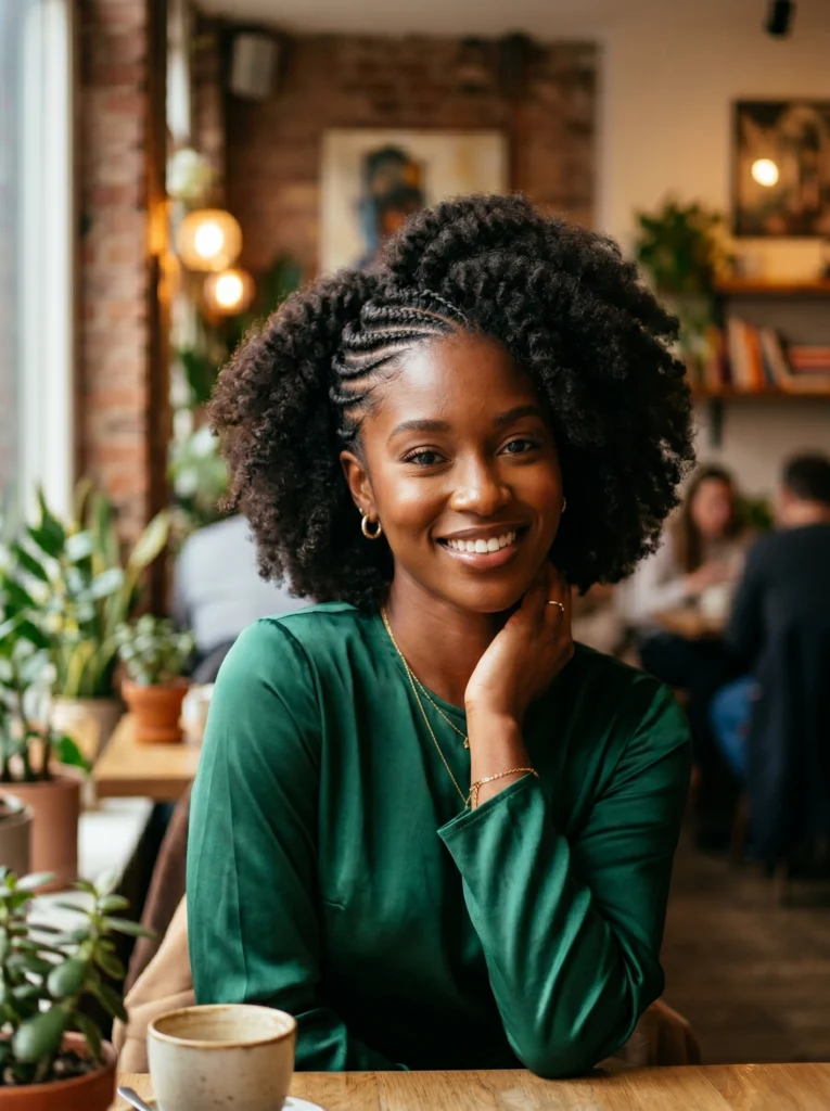 Afro with Flat Twists