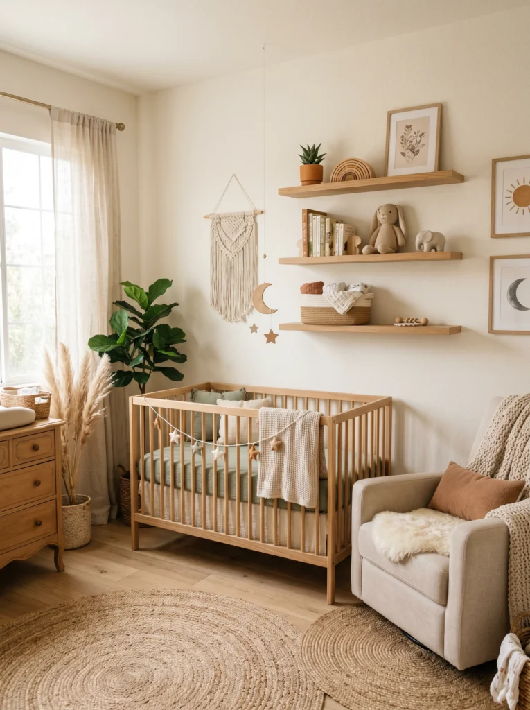  Natural Wood Shelving