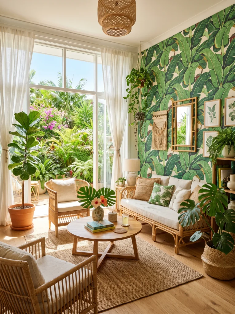 Tropical Banana Leaf Print